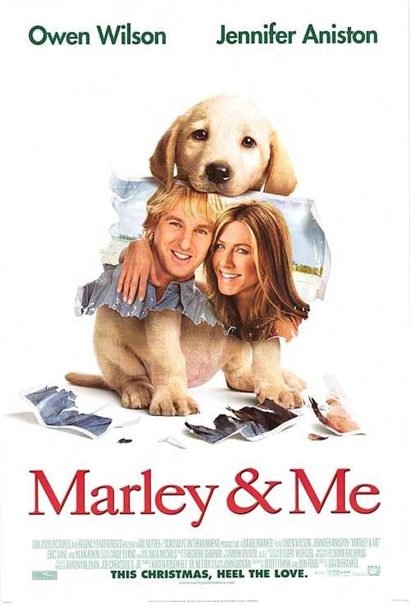 marley and me poster. marley and me movie poster.