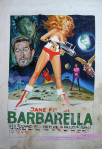 barbarella originale d'affiche italienne de cinéma de MOS Mario De Berardinis